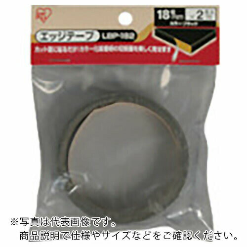 IRIS (아이리스 오야마) 257417 엣지 테이프 컬러 화장 선반 18mm 용 블랙 (LBP-182-BK (257417))