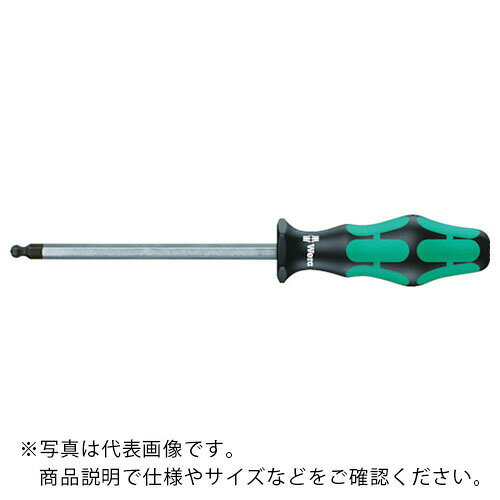 特長：先端がボールポイント仕様になっており、ドライバーの角度を多少傾けても、六角穴付ボルトなどを回すことができます。特殊なグリップ形状により、つかみやすさとフィット感を実現しています。ハンドルの下部が六角形になっているので、傾斜があっても転がりません。仕様：対辺寸法(mm)：8.0軸長(mm)：150全長(mm)：262対辺(mm)：8.0REACH対応品材質／仕上：軸：特殊合金鋼グリップ：プラスチック　●代表画像について 商品によっては、代表画像を使用している場合がございます。 商品のカラー、サイズなどが異なる商品をイメージ画像として 使用させて頂いている場合がございます。 必ず、商品の品番と仕様をご確認のうえ、ご注文お願いいたいます。 　●代金引換でのお支払いについて 発送する商品の総重量が20kgを超えてしまったり、 商品の大きさが当店から発送できる規定サイズを超えてしまう場合 メーカー直送での対応となりますので、 代金引換がご利用頂けない場合がございます。 該当する場合、当店から別途メールにてご連絡させて頂いております。 　●北海道・沖縄・離島・一部地域の送料について 別途追加で送料がかかる場合がございます。 送料がかかる場合は、メールにて送料をご連絡させて頂き、 お客様にご了承頂いてからの手配となります。 　●お買上げ明細書の廃止について 当店では、個人情報保護と環境保護の観点から同封を廃止しております。 お買上げ明細書が必要な場合は、備考欄に「お買上げ明細必要」と 記載お願いいたします。 当店からの出荷の場合は、同封にて発送させて頂きます。 （※メーカー直送の場合は、PDFデータをメールさせて頂きます。）