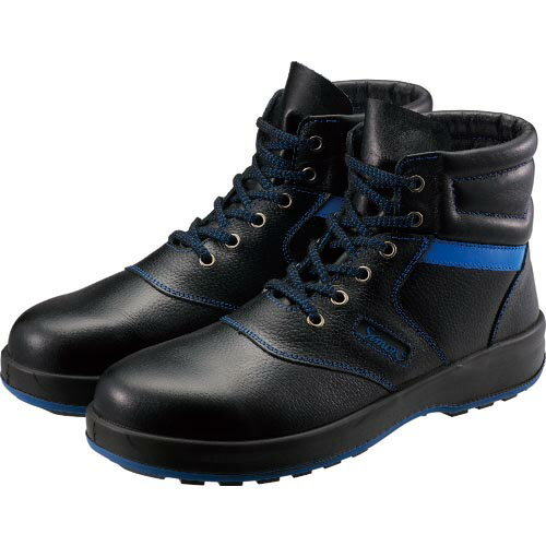 シモン 安全靴 編上靴 SL22-BL黒/ブルー...の商品画像