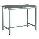 TRUSCO 軽荷重立作業台(300kg)HAE型 1500X750XH905 ゴムマット張り グリーン色 ( HAE-1500G5 ) トラスコ中山(株)