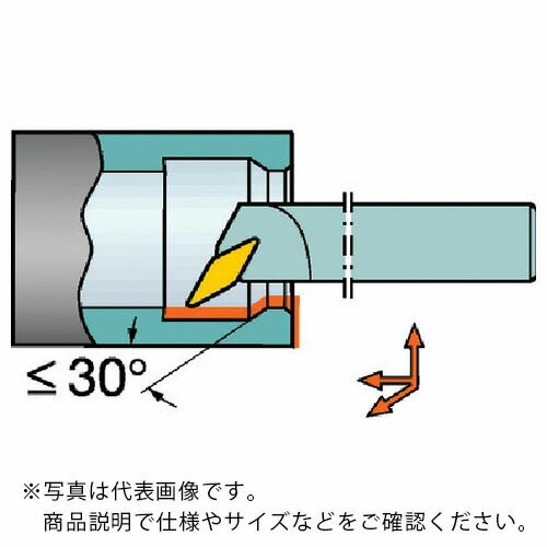 サンドビック　コロターン107　ポジチップ用ボーリングバイト（210） ( A40T-SVPBR 16 (210) ) サンドビック（株）コロマントカンパニー ( VSF30 )