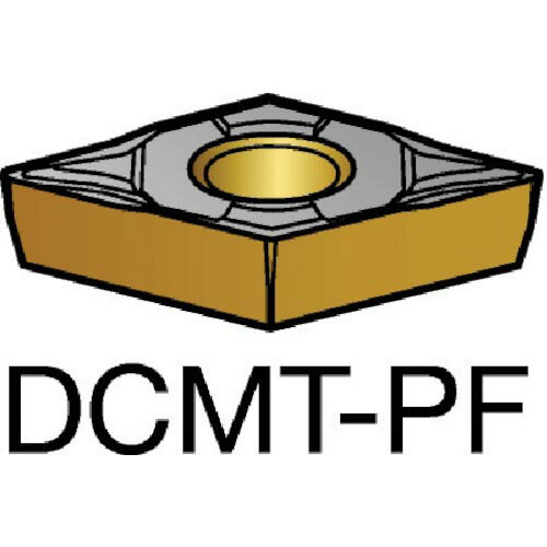 サンドビック コロターン107 旋削用ポジチップ(120) 5015 ( DCMT 07 02 04-PF 5015 (120) ) 【10個セット】 サンドビック(株)コロマントカンパ ( TQH42 )