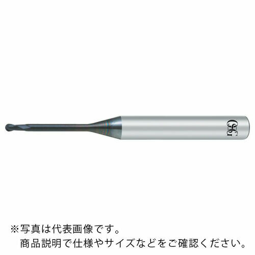 OSG DIAコート 超硬ボールエンドミル 2刃 ボール半径1mm 首下長20mm 8505224 ( DIA-LN-EBD-R1X20(8505224) ) ...