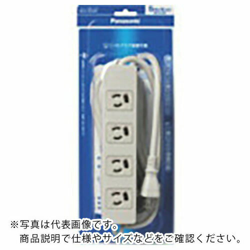 Panasonic OAタップ 接地15A抜け止め形 4