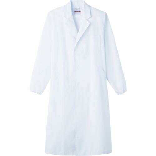 サンペックス ドクターコート 長袖 メンズ 白衣 シングル ユニフォーム ホワイト L ( MR-210-L ) (株)サーヴォ