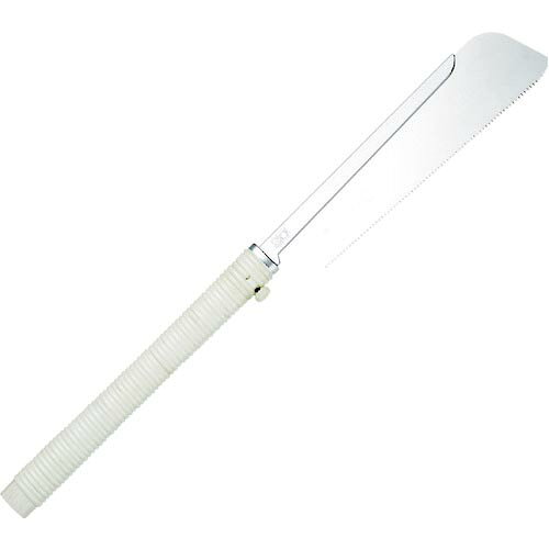 特長：細工用鋸。一般木材・合板・集成材・竹細工まであらゆる仕上加工に最適です。刃先の穴あけ加工刃も特長です。用途：細工用（一般木材）。仕様：刃長(mm)：240全長(mm)：540刃ピッチ(mm)：1.5衝撃焼入れ無電解ニッケルメッキ材質／仕上：刃：炭素工具鋼柄：木・籐(306)柄:ABS樹脂・エラストマ樹脂(307)ABS樹脂・エラストマ樹脂(301)　●代表画像について 商品によっては、代表画像を使用している場合がございます。 商品のカラー、サイズなどが異なる商品をイメージ画像として 使用させて頂いている場合がございます。 必ず、商品の品番と仕様をご確認のうえ、ご注文お願いいたいます。 　●お買上げ明細書の廃止について 当店では、個人情報保護と環境保護の観点から同封を廃止しております。 お買上げ明細書が必要な場合は、備考欄に「お買上げ明細必要」と 記載お願いいたします。 当店からの出荷の場合は、同封にて発送させて頂きます。 （※メーカー直送の場合は、PDFデータをメールさせて頂きます。） 　注意事項 ※商品名に【2個セット】等、数量の明記がない場合は1個での販売となります。