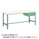 TRUSCO 軽荷重作業台(300kg)AE型 1800X900XH740 1段引出付 ホワイト色 ( SAE-1809F1 W ) トラスコ中山(株)