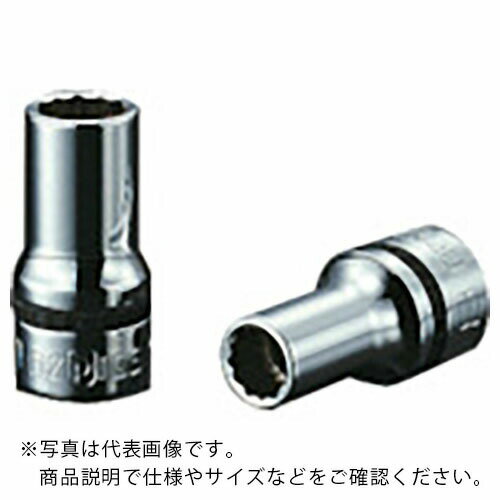 ネプロス　9．5sq．セミディープソケット（十二角）　対辺寸法19mm　差込角9．5mm　全長40mm NB3M-19W ( NB3M19W ) 京都機械工具（株）