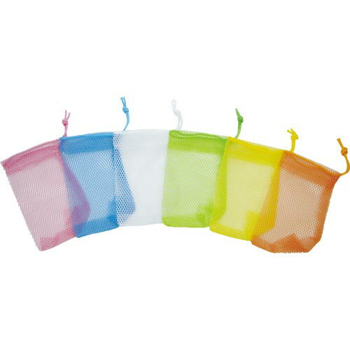 sanwa ( 三和製作所 ) 石鹸ネット ひもタイプ 6色アソート 24枚組 ( 101-551 )