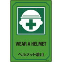 緑十字 イラスト標識 ヘルメット着用 GB-202 450×300mm エンビ ( 095202 ) (株)日本緑十字社