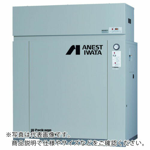 アネスト岩田 レシプロコンプレッサー(給油式) パッケージコンプレッサ 3.7KW 50Hz 吐出圧力0.7~0.85MPa ( CLP37EF-8.5M5 ) アネスト岩田(株)