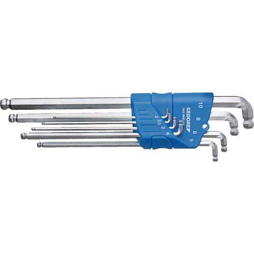 GEDORE ボールポイント六角棒レンチ 8本セット H42DKEL ( 2797186 )