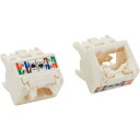 PANDUIT Mini−Com モジュラージャックTGタイプ用 上下45度アングルキャップ カテゴリ6 オフホワイト 10個入 CJUDCAPIW-X ( C...