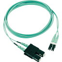 PANDUIT 光ファイバーパッチコード OM3(低損失タイプ) 片端SCデュプレックス片端LCデュプレックス LSZH 2m ( FX2ELLNSNSNM002 ) パンドウイットコーポレーション