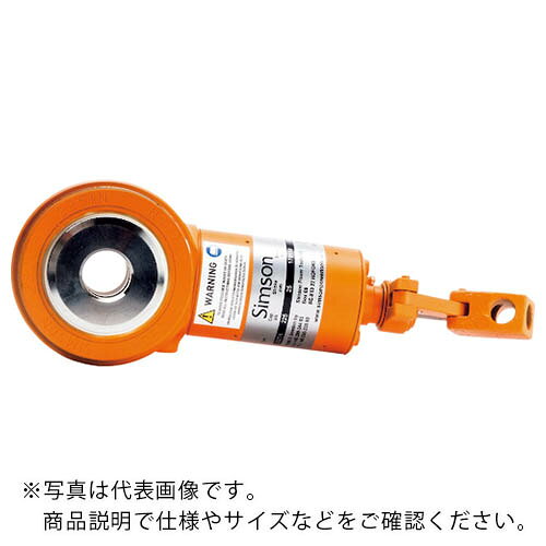 Simson コンパクトジャッキ ストローク30mm 最大能力10t 中空ピストン ( 1030H )