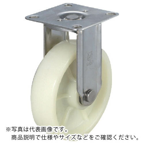 ユーエイ プレート式 固定 キャスター ゴム 車輪径150mm Jタイプ K2型 取付寸法80×80(75×75) ( NRK2-150 ) 【メーカー取寄】