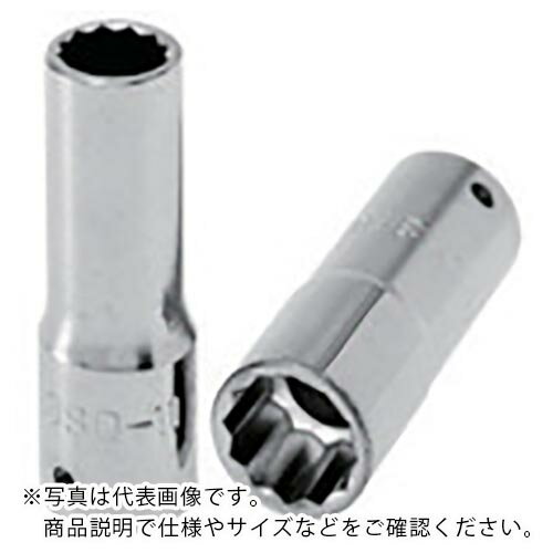 Rakuten - ASH ( 旭金属工業 ) 12角ディープソケット9.5□×18mm ( VK3180 ) 【メーカー取寄】