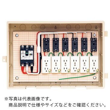 未来　屋外電力用仮設ボックス　（漏電しゃ断器・分岐ブレーカ・コンセント内蔵）　 15-6C5 ( 156C5 ) 未来工業（株） 【メーカー取寄】