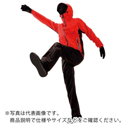 川西　ストレッチレインスーツ　レッド　Mサイズ 3522R-M ( 3522RM ) 川西工業（株）