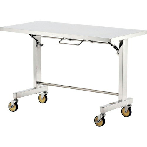 テックサス 折りたたみ式ステンレス作業台（甲板片面折りたたみ自立移動式） 1200x600 FT-S1260D ( FTS1260D ) （株）テックサス