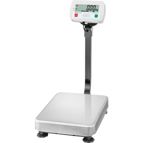 A＆D 防塵・防水デジタル台はかり SEシリーズ（一体型・ポール付） ひょう量150kg 最小表示20g 計量皿寸法W390×D530mm ( SE150KAL )