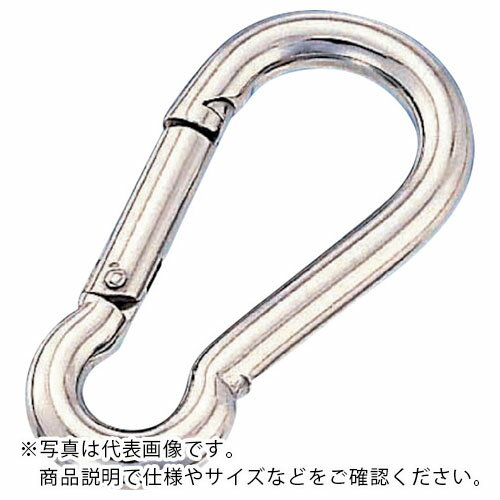 水本　ステンレス　スナップフックB型　SUS316　線径4mm　長さ40mm　（1個入） B-3058 ( B3058 ) （株）水本機械製作所(4)
