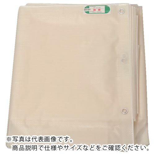 萩原 ( 萩原工業 ) ターピー 透光防炎シート 半透明 1.8m×5.4m ( TOBS1854 )