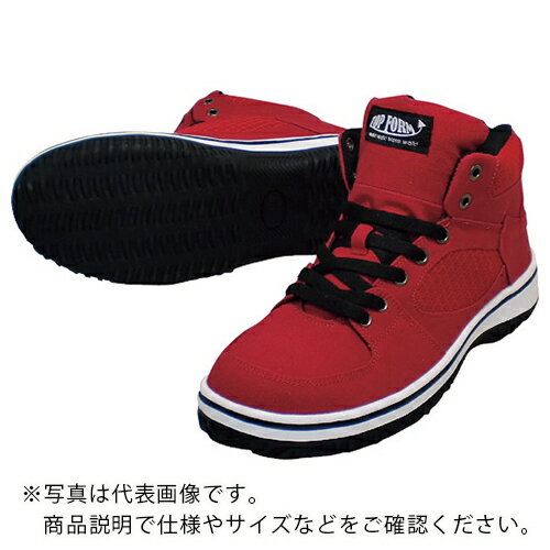 乐天商城 - 喜多 ハイカットセーフティスニーカー MG5590 レッド 25.0 ( MG5590-RED-25.0 )