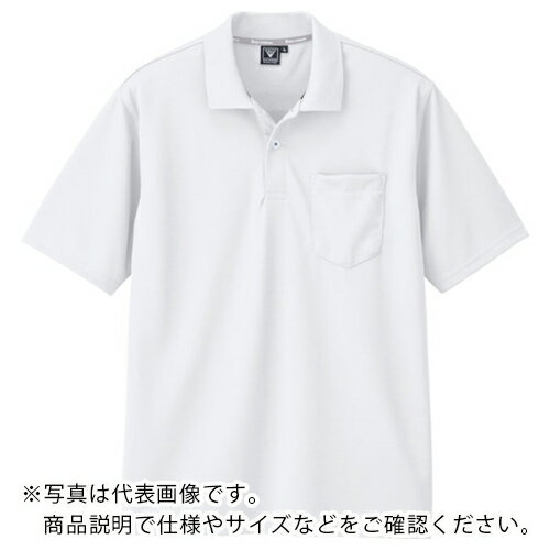 Short Sleeve Shirt - XEBEC ( ジーベック ) 半袖ポロシャツ シロ ( 6030-32-SS ) 【メーカー取寄】