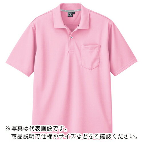 XEBEC 半袖ポロシャツ ピンク ( 6030-75-L ) (株)ジーベック 【メーカー取寄】
