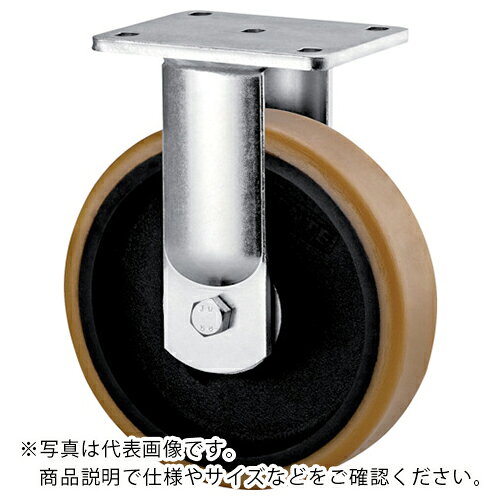テンテキャスター 超重荷重用キャスター“KAPPA”(ポリウレタン車) φ125 固定式 ( 9688FTP125P63 ) 【メーカー取寄】