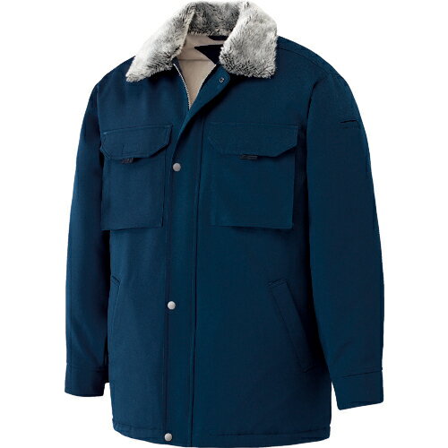 ミドリ安全 防寒 ソフトカストロコート ネイビー 3L ( M4047-UE-3L ) ミドリ安全(株)