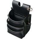 フジ矢 腰袋3段(黒金)LIGHT PU LEATHER SERIES ( AB-23BG ) フジ矢(株)