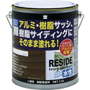 BANーZI　樹脂・アルミ（サッシ・外壁）用塗料　RESIDE　1．6L　ホワイト　N－93 L-RSD/L16A ( LRSDL16A ) （株）BAN－ZI