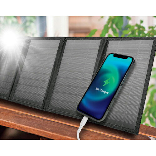 air−J ( エアージェイ ) ソーラー充電器14WBK AJ-NSOLAR14W BK tkonline-11657543 トキワONLINE パッケージ画像