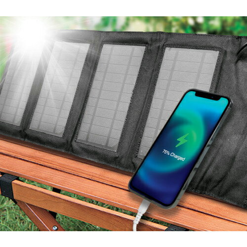 air−J ( エアージェイ ) ソーラー充電器7WBK ( AJ-NSOLAR7W BK ) tkonline-11657555 トキワONLINE パッケージ画像