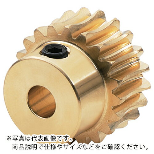 Rakuten - KG ( 協育歯車工業 ) ウォームホイール モジュール1.0 アルミニウム青銅鋳物 歯数20 穴径φ8 ( G1A20R1+8 )