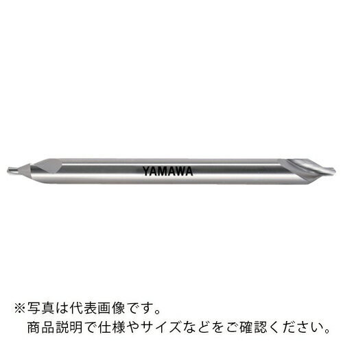 ヤマワ ( 弥満和製作所 ) ロングシャンク強ねじれ溝A形60° センタ穴ドリル CE-SL L150 1X60°X4 ( CE-SL-150-1 )
