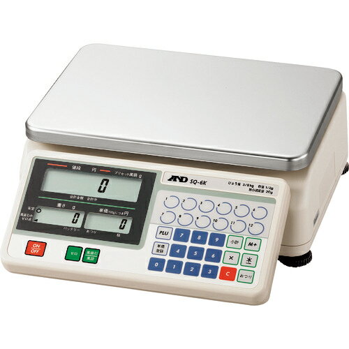 A＆D ( エー・アンド・デイ ) 検定付き店舗用料金はかり SQ6K 10区検定品 ( SQ6K-JA-10N00 ) 【メーカー取寄】