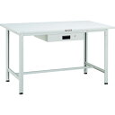 TRUSCO 軽荷重作業台(300kg)AE型 1200X750XH740 薄型1段引出付 ホワイト色 ( SAE-1200UDK1 W ) トラスコ中山(株)...