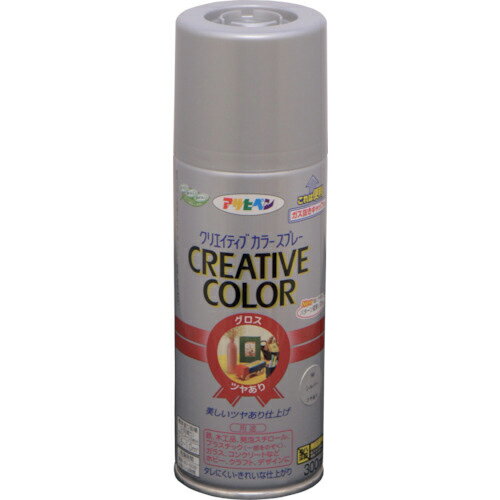 アサヒペン クリエイティブカラースプレー 300ML 90シルバー ( 503466 ) (株)アサヒペン
