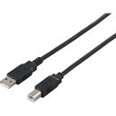 BAFFALO USB2.0 A to B ケーブル 5.0m ブラック ( BU2AB50BK ) (株)バッファロー