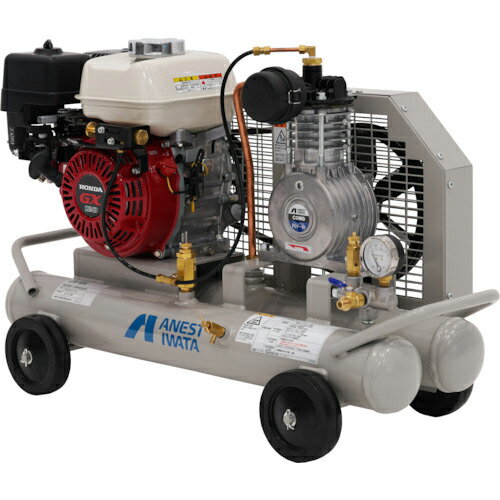 アネスト岩田 レシプロコンプレッサー(オイルフリー) 軽便形コンプレッサ 0.75KW エンジン駆動 ( PFUE07C-10 ) アネスト岩田(株) 【メーカー取寄】