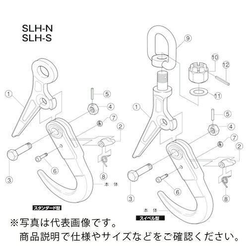 Rakuten - スーパー ( スーパーツール ) スーパーロックフック(SLH-N)用レバー止めボルト・Uナット ( SLHC1N )