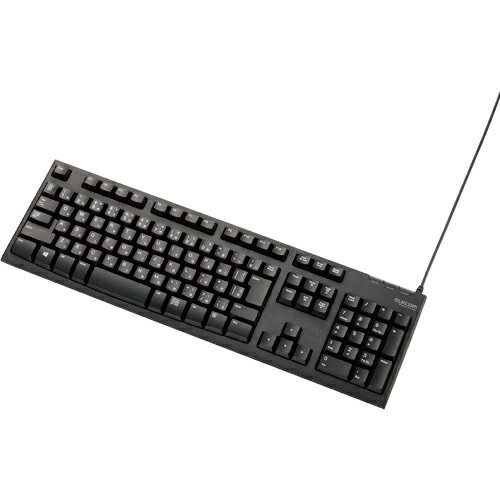 ELECOM ( エレコム ) USB接続 スタンダードキーボード ( TK-FCM062BK )