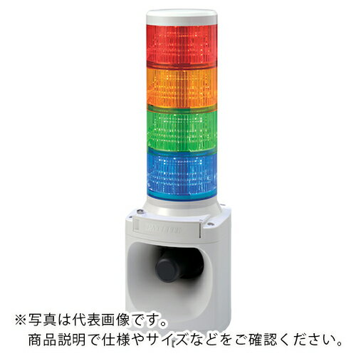 PATLITE ( パトライト ) LED積層信号灯付き電子音報知器 ( LKEH-402FA-CBYG ) 