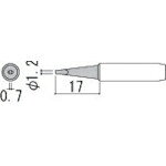 特長：900シリーズの交換コテ先です。用途：仕様：適合機種：C1143、C1144、900M、900M-ESD、933-1、933-2、NO951-01コテ先名称：1.2D型材質／仕上：セット内容／付属品：注意：