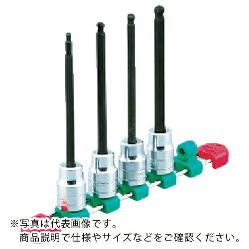 Rakuten - KTC ( 京都機械工具 ) 12.7sq.ロングヘキサゴンビットソケットセット(9コ組) ロングタイプ インチ ( TBT4L09BH )