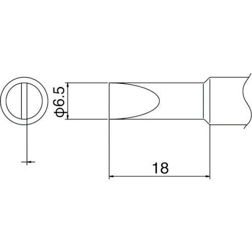 白光　こて先　6．5D型 T19-D65 ( T19D65 ) 白光（株）