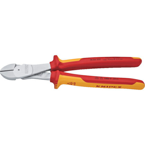 乐天商城 - KNIPEX 絶縁1000V強力型ニッパー 250mm ( 7406-250 )